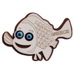 Ξύλινο μαγνητάκι Greece ψάρι